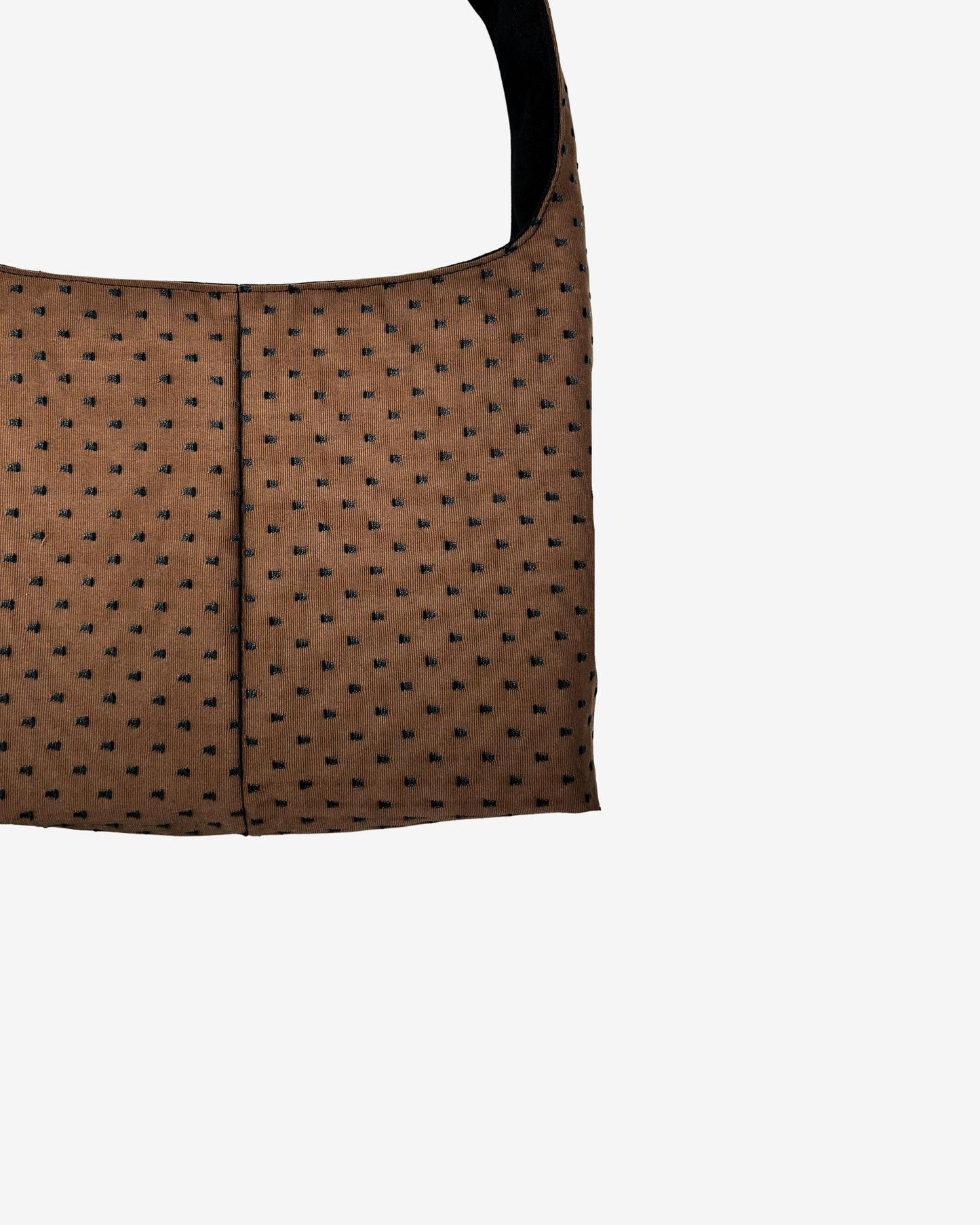 BROWN DOTTED MINI BAG