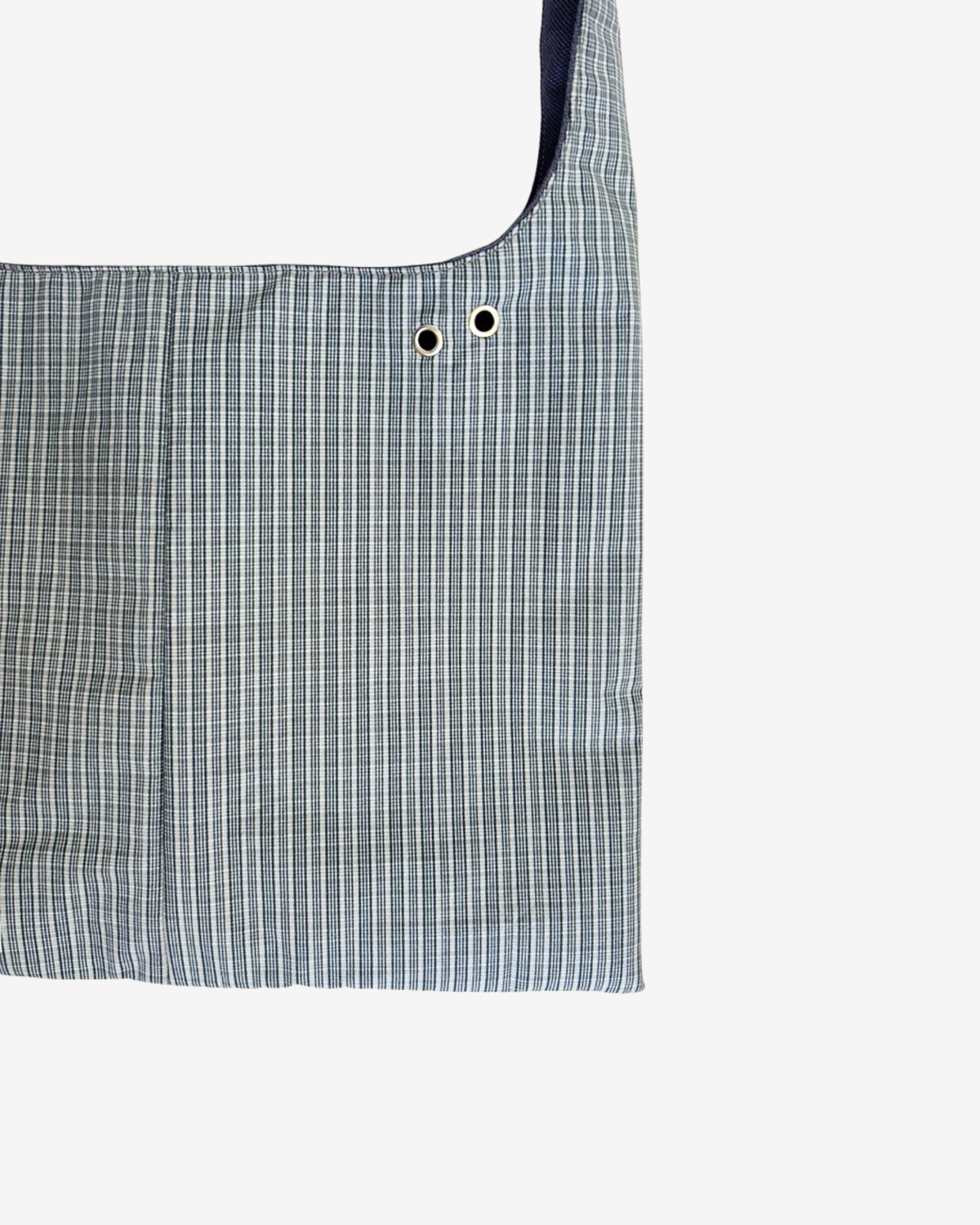 GREY CHECKERED MINI BAG