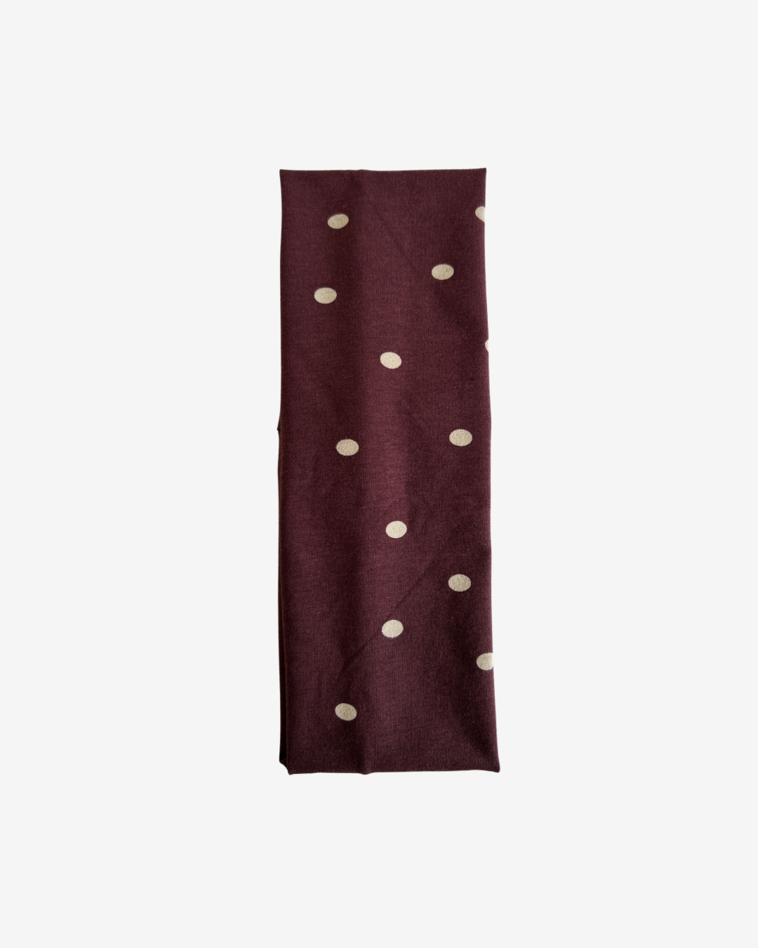 POLKA DOT HEADBAND BROWN