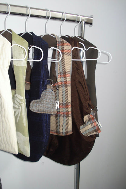 WOOL CHECKERED MINI BAG