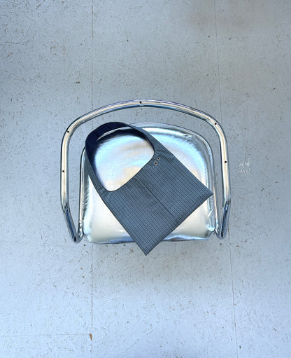 GREY CHECKERED MINI BAG