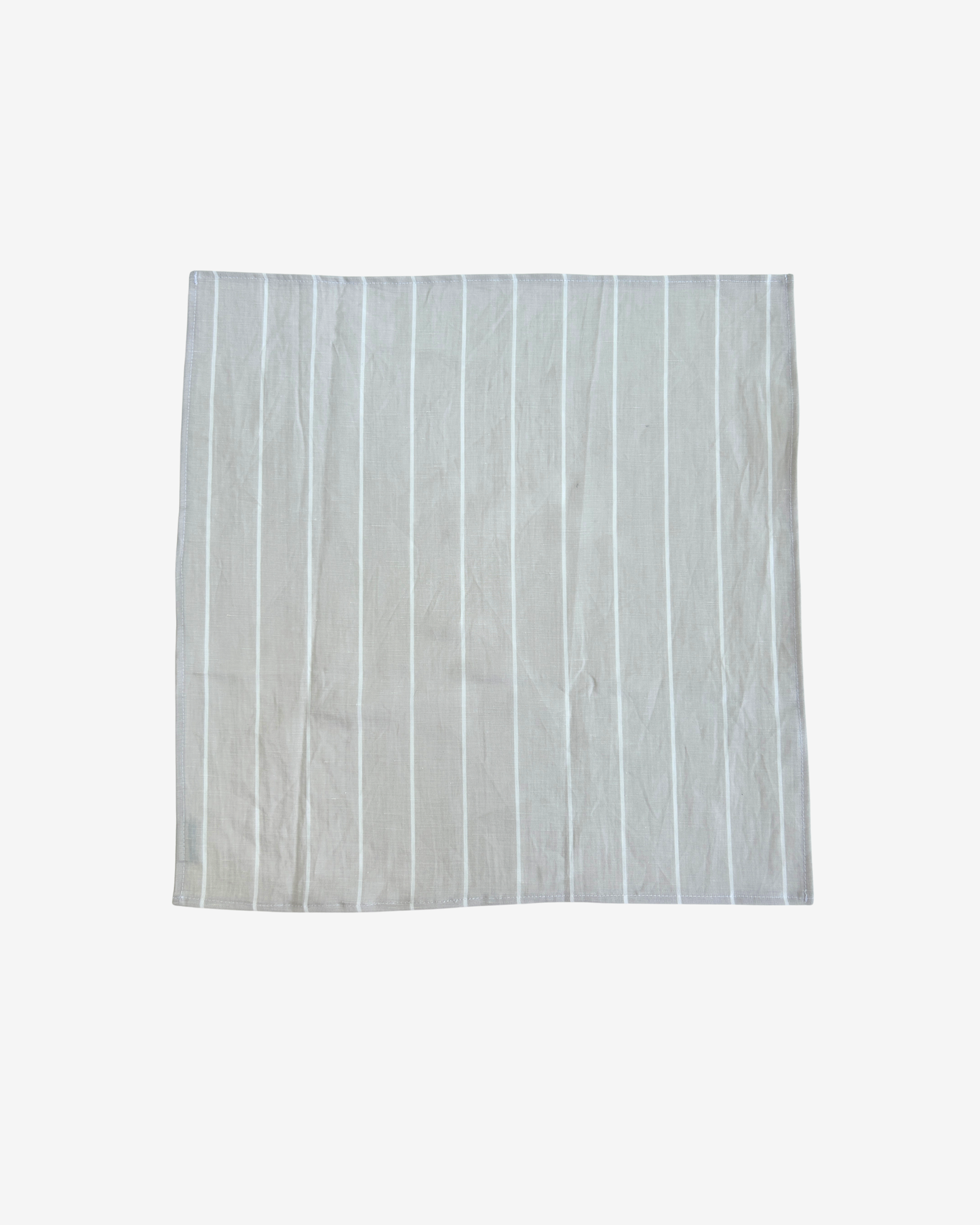 LINEN CREAM STRIPED HEADSCARF