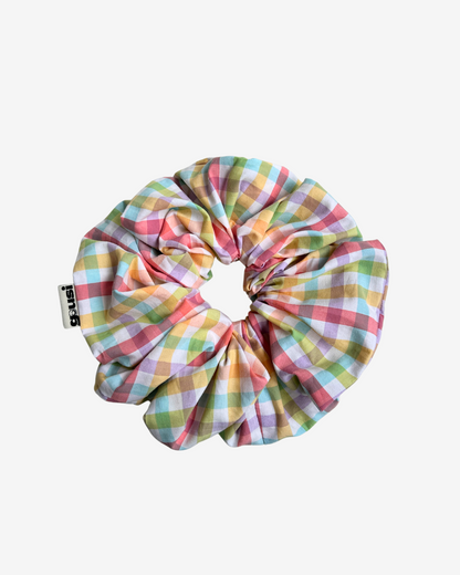 COLORFUL CHECKERED SCRUNCHIE