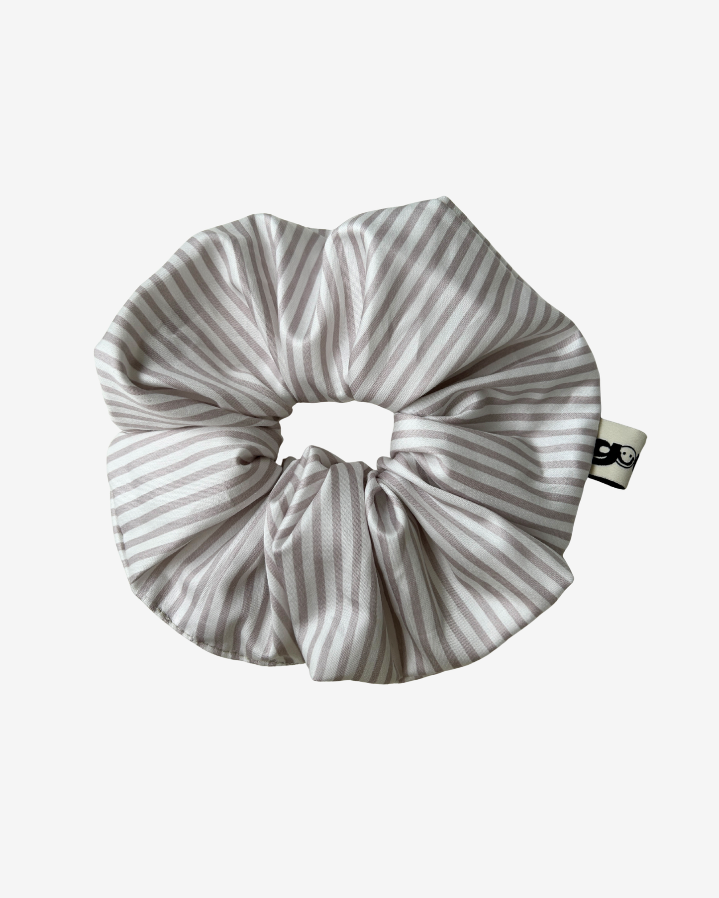 LIGHT BROWN STRIPED SCRUCNHIE