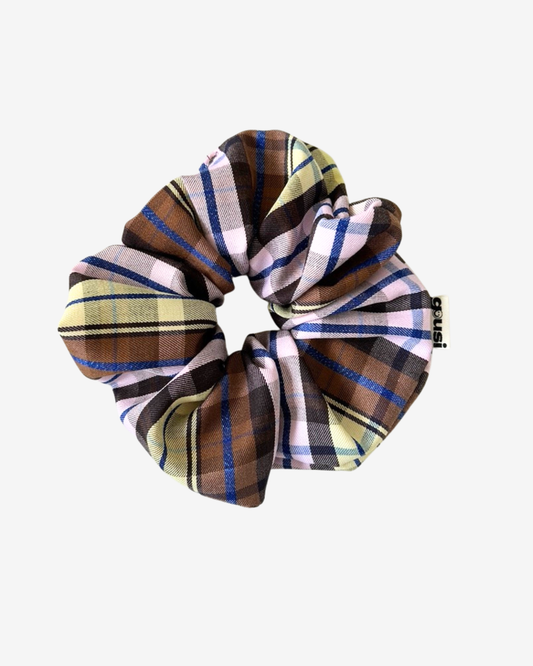FALL CHECKERED SCRUNCHIE