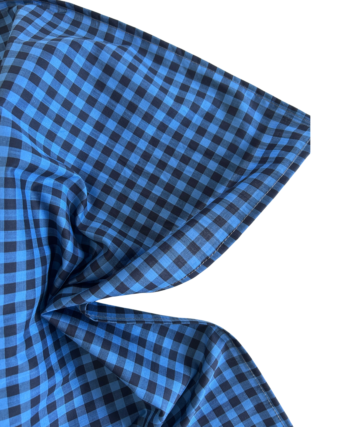 BLUE CHECKERED HEADSCARF