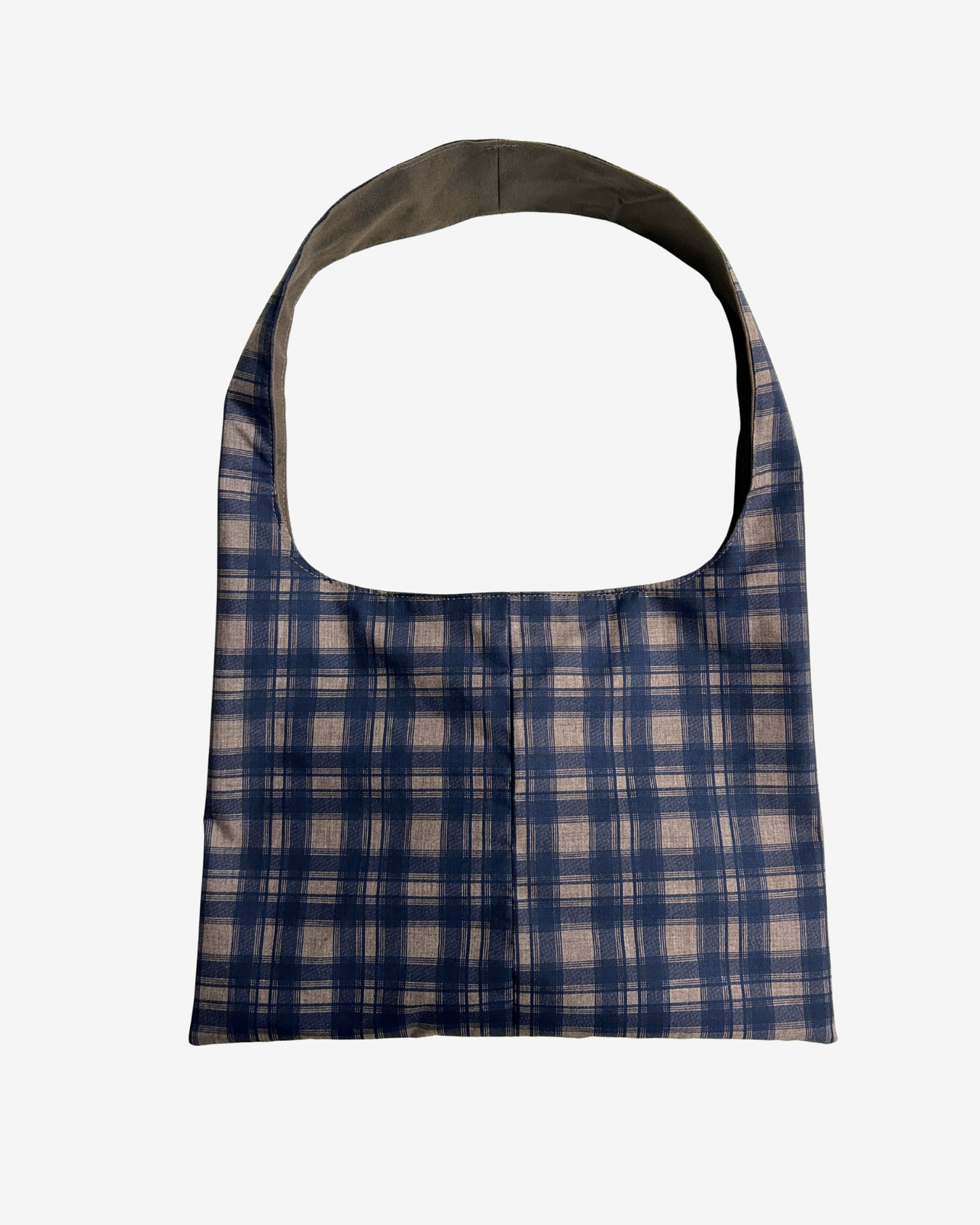 BLUE CHECKERED MINI BAG