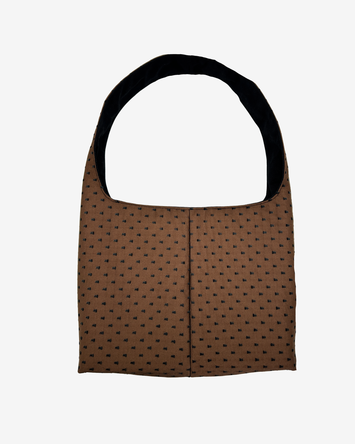 BROWN DOTTED MINI BAG