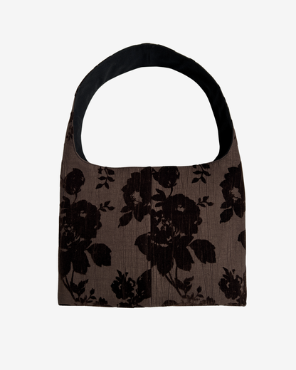 BROWN FLORAL MINI BAG