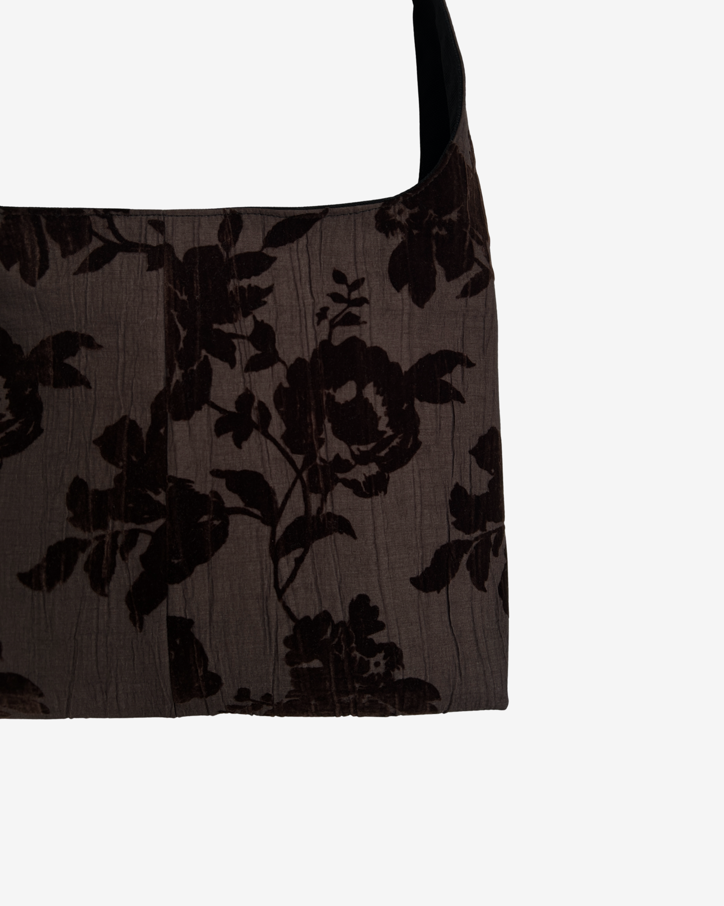 BROWN FLORAL MINI BAG