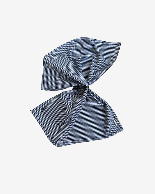 BLACK WHITE CHECKERED HEADSCARF