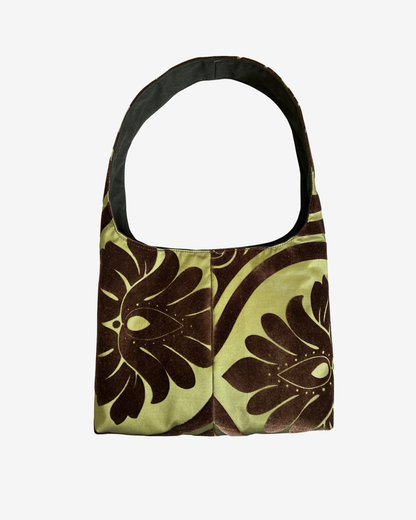 GREEN FLORAL MINI BAG