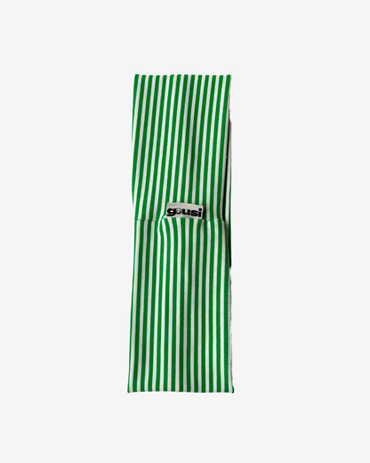 GREEN STRIPED HEADBAND