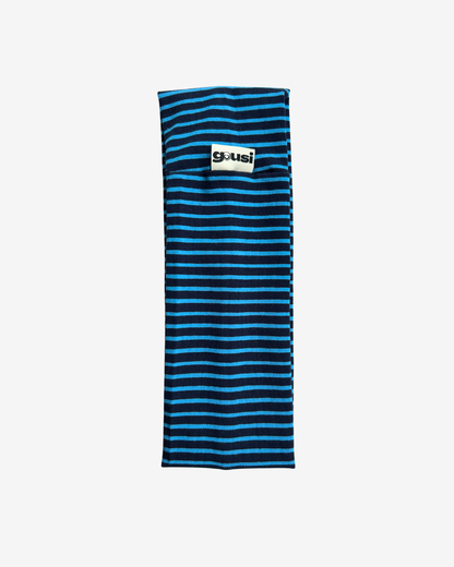 BLUE STRIPED HEADBAND