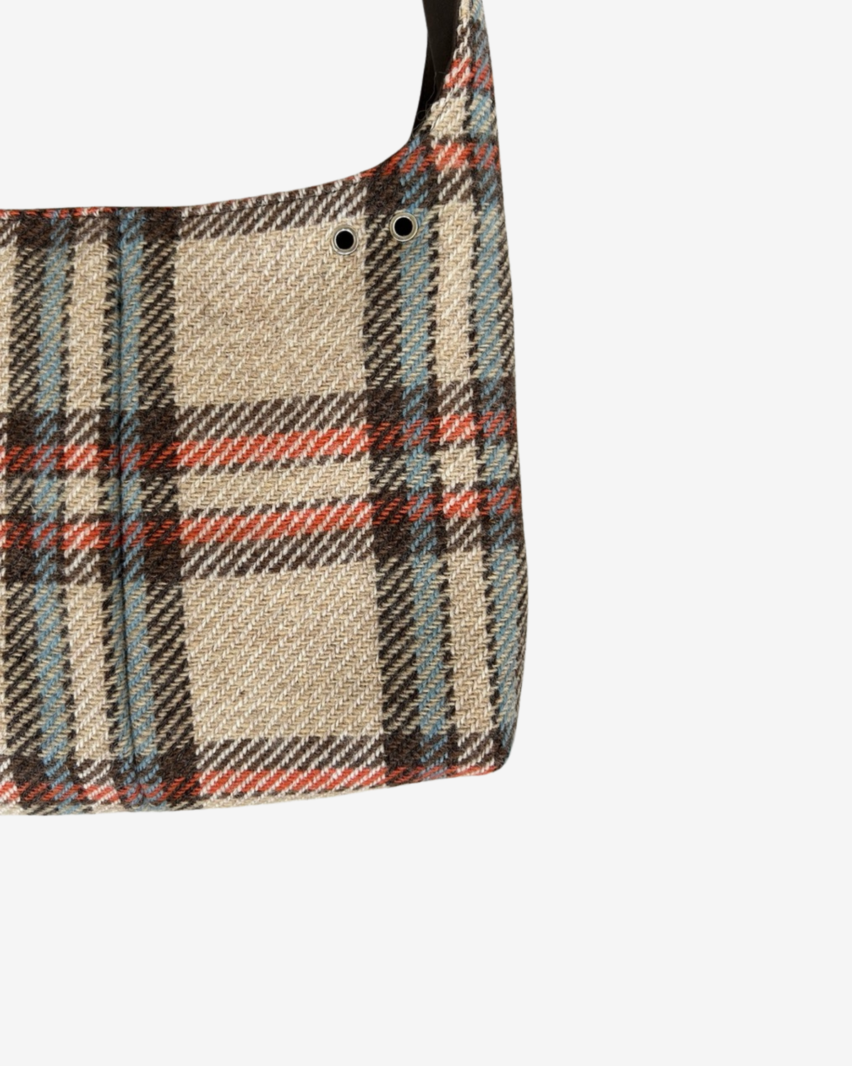 WOOL CHECKERED MINI BAG