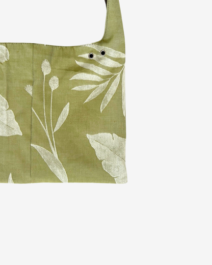 GREEN FLORAL MINI BAG