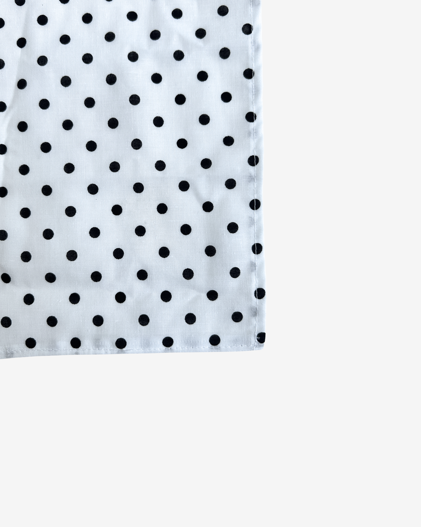 WHITE POLKA DOT HEADSCARF