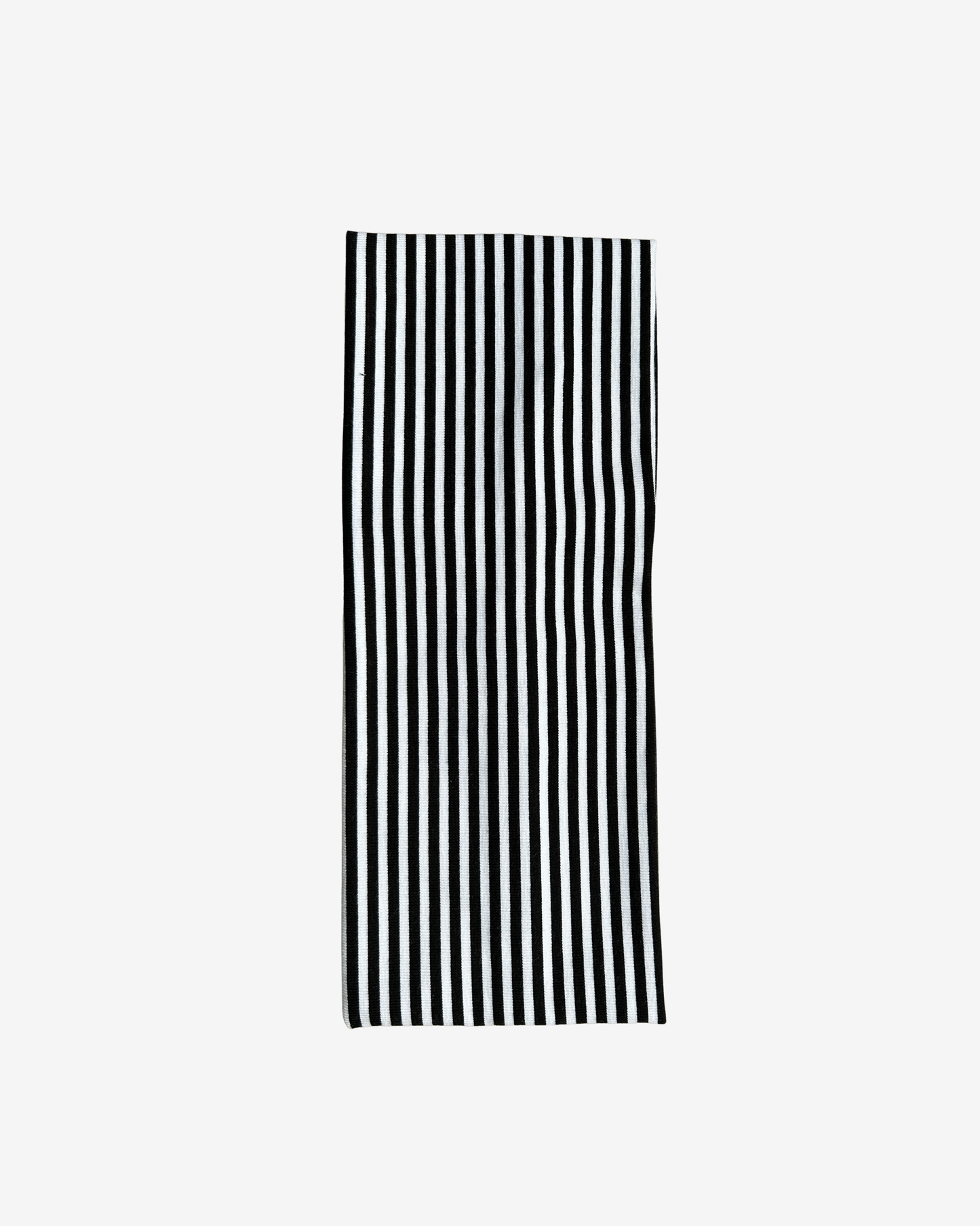 BLACK WHITE STRIPED HEADBAND